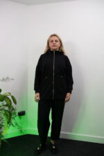 Siyah Fermuarlı Kapişonlu Takım - Görsel 6