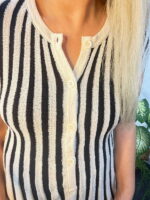 Bisiklet Yaka Volanlı Zebra Yelek - Görsel 4