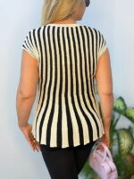 Bisiklet Yaka Volanlı Zebra Yelek - Görsel 2