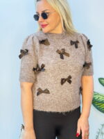 Bisiklet Yaka Fiyonklu Kolsuz Kazak