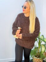 Bisiklet Yaka Peluş Kazak