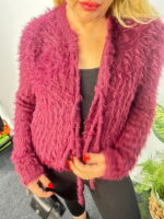 Bağcıklı Peluş Hırka