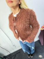 Bağcıklı Peluş Hırka - Görsel 6